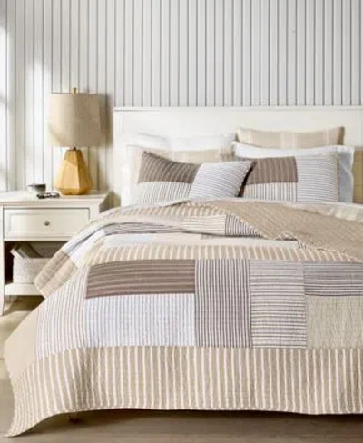 Charter Club Seaside Patchwork Quilt Set Exclusively At Macys In Blue