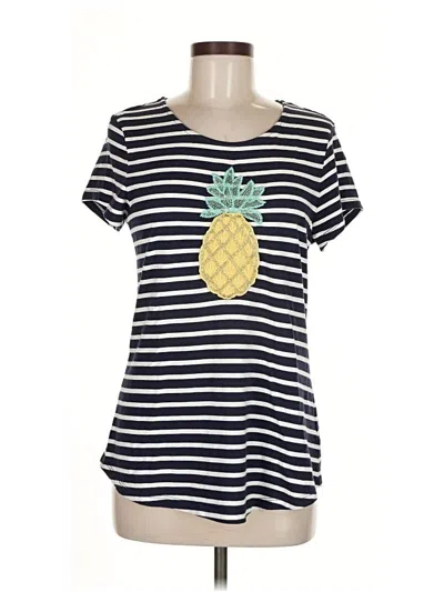 Pre-owned Charter Club Short Sleeve T-shirt In Blue