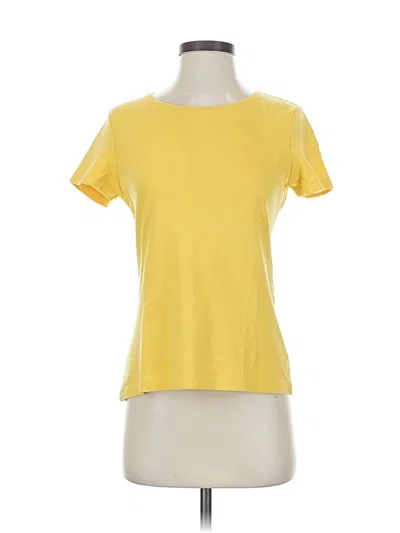 Pre-owned Charter Club Short Sleeve T-shirt In Yellow