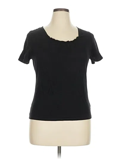 Pre-owned Charter Club Short Sleeve T-shirt In Black