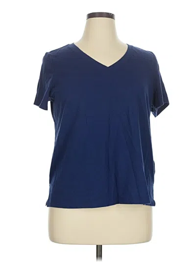 Pre-owned Charter Club Short Sleeve T-shirt In Blue