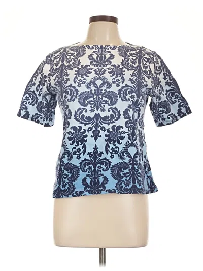 Pre-owned Charter Club Short Sleeve T-shirt In Blue