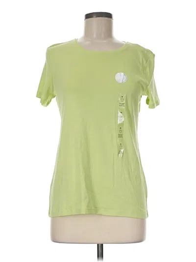 Pre-owned Charter Club Short Sleeve T-shirt In Green