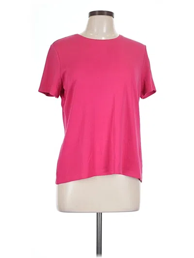 Pre-owned Charter Club Short Sleeve T-shirt In Pink