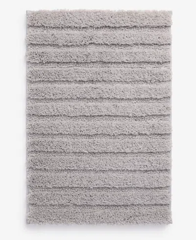 Charter Club Signature Bath Rug, 17" X 24", Exclusively At Macy's In Silver