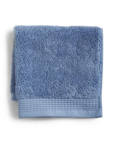 Charter Club Signature Washcloth, 13" X 13", Exclusively At Macy's In Ocean