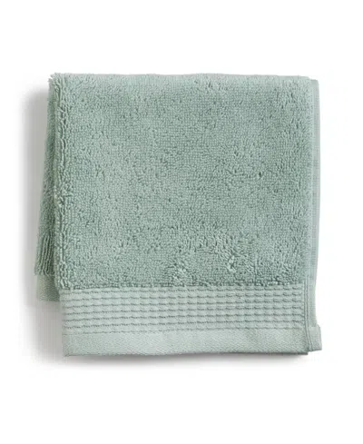 Charter Club Signature Washcloth, 13" X 13", Exclusively At Macy's In Green