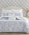 Charter Club Silhouette Floral 3-pc. Duvet Cover Set, King, Exclusively At Macy's In Blue