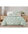 Charter Club Silhouette Floral 3-pc. Duvet Cover Set, King, Exclusively At Macy's In Pine