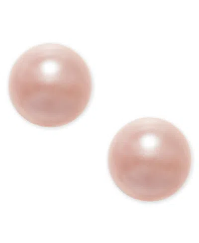 Charter Club Silver-tone Imitation Pearl (8mm) Stud Earrings, Created For Macy's