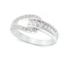 CHARTER CLUB SILVER-TONE PAVE & BAGUETTE CUBIC ZIRCONIA RING, CREATED FOR MACY'S