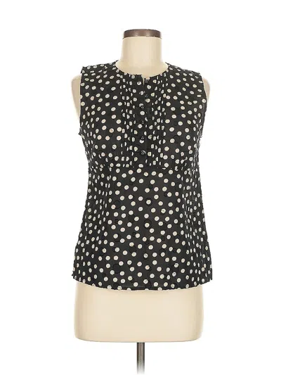 Pre-owned Charter Club Sleeveless Blouse In Black
