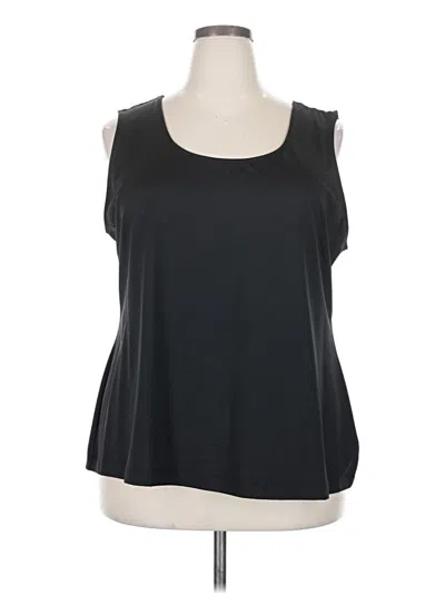 Pre-owned Charter Club Sleeveless Blouse In Black