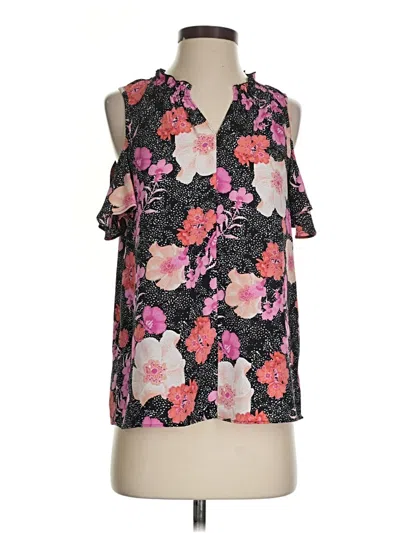 Pre-owned Charter Club Sleeveless Blouse In Black