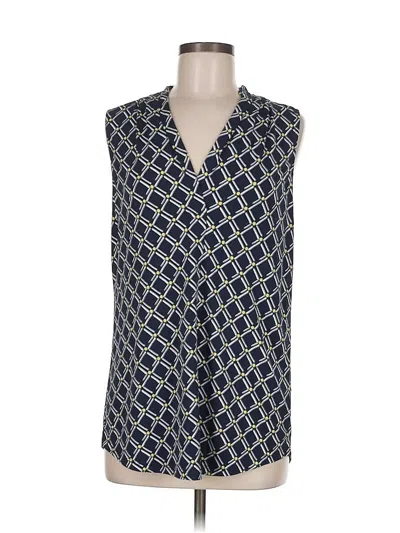 Pre-owned Charter Club Sleeveless Blouse In Blue