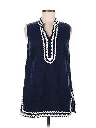 Pre-owned Charter Club Sleeveless Blouse In Blue