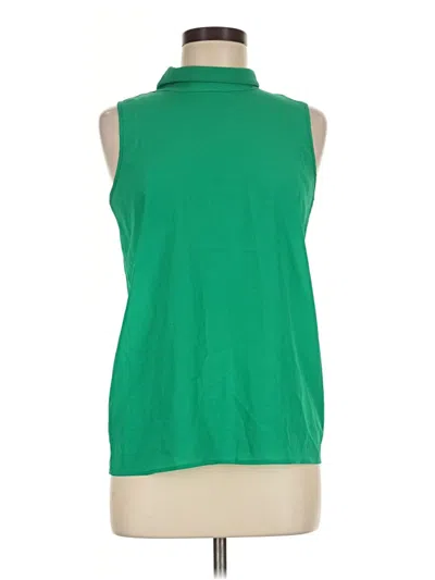 Pre-owned Charter Club Sleeveless Blouse In Green