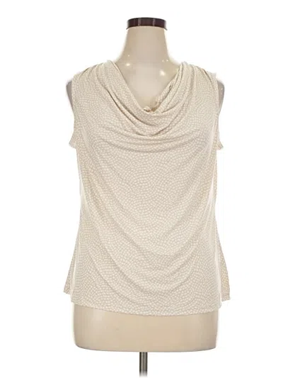 Pre-owned Charter Club Sleeveless Blouse In Ivory