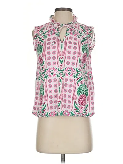 Pre-owned Charter Club Sleeveless Blouse In Pink