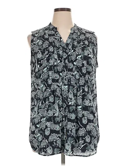 Pre-owned Charter Club Sleeveless Blouse In Teal
