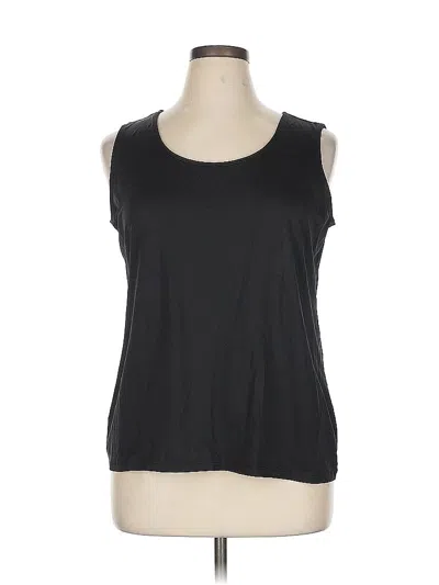 Pre-owned Charter Club Sleeveless T-shirt In Black