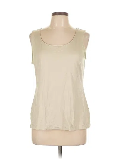 Pre-owned Charter Club Sleeveless T-shirt In White