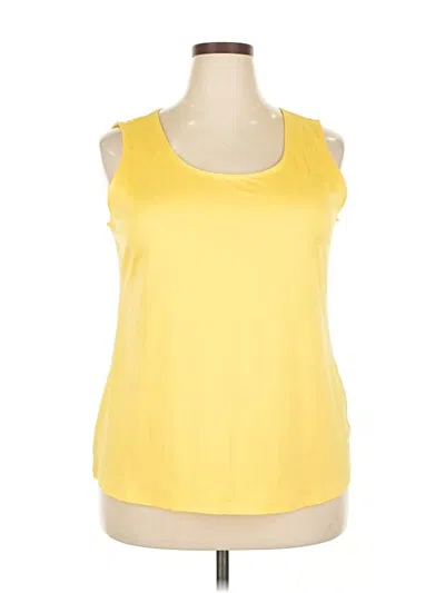 Pre-owned Charter Club Sleeveless T-shirt In Yellow