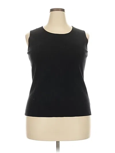 Pre-owned Charter Club Sleeveless T-shirt In Black