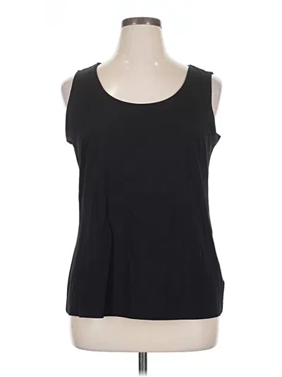 Pre-owned Charter Club Sleeveless T-shirt In Black