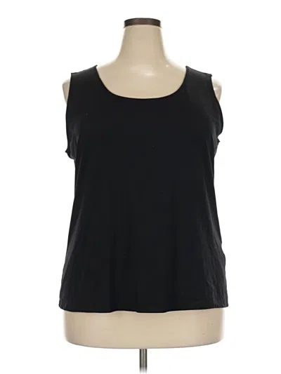Pre-owned Charter Club Sleeveless T-shirt In Black