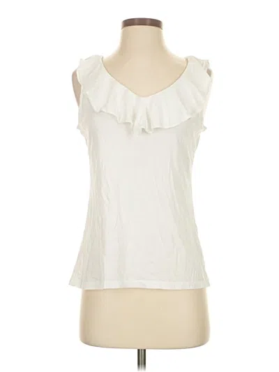 Pre-owned Charter Club Sleeveless T-shirt In Ivory