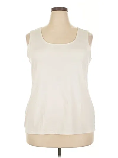 Pre-owned Charter Club Sleeveless T-shirt In Ivory