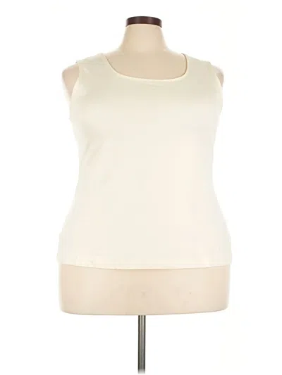 Pre-owned Charter Club Sleeveless T-shirt In Ivory