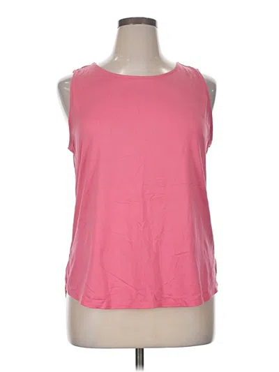 Pre-owned Charter Club Sleeveless T-shirt In Pink