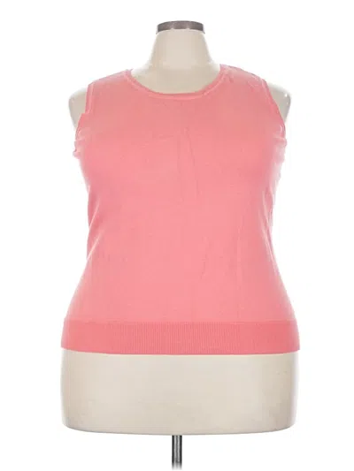 Pre-owned Charter Club Sleeveless T-shirt In Pink