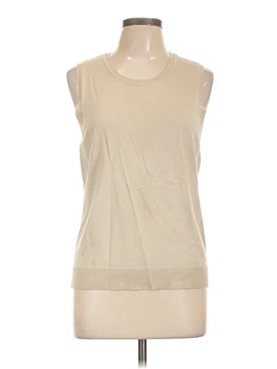 Pre-owned Charter Club Sleeveless T-shirt In Tan