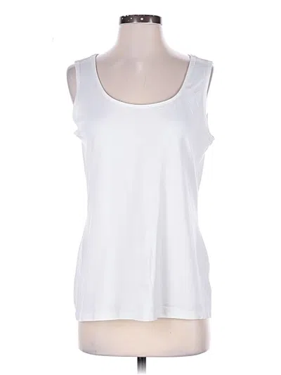 Pre-owned Charter Club Sleeveless T-shirt In White