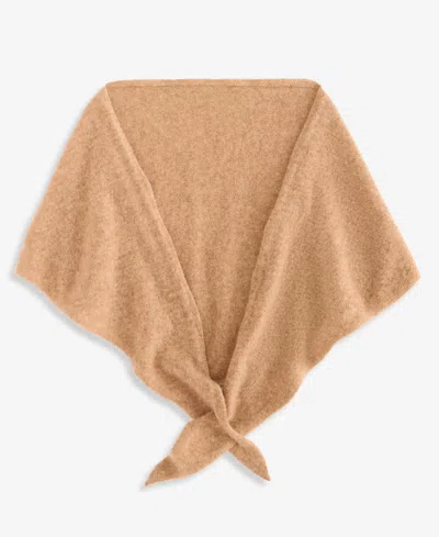 Charter Club Small Triangle Cashmere Scarf, Macy's Exclusive In Neutral