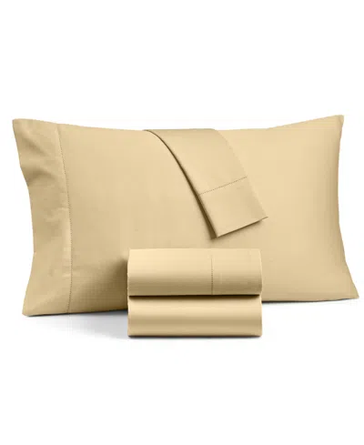 Charter Club Solid 550 Thread Count 100% Cotton 3-pc. Sheet Set, Twin, Exclusively At Macy's In Nude