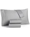 Charter Club Solid 550 Thread Count 100% Cotton 4-pc. Sheet Set, Full, Exclusively At Macy's In Smoke