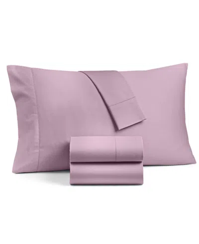 Charter Club Solid 550 Thread Count 100% Cotton 4-pc. Sheet Set, California King, Exclusively At Macy's In Pink
