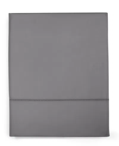 Charter Club Solid 550 Thread Count 100% Cotton Flat Sheet, Twin, Exclusively At Macy's In Gray