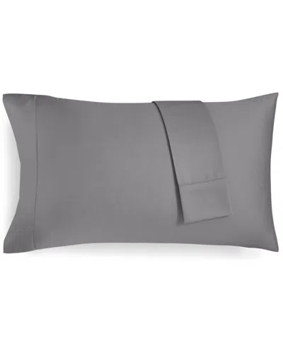 Charter Club Solid 550 Thread Count 100% Cotton Pillowcase Pair, Standard, Exclusively At Macy's In Stone