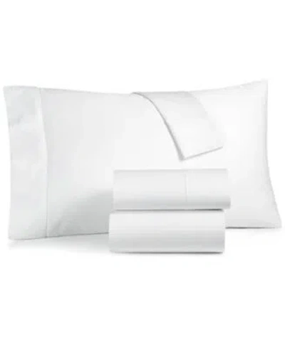 Charter Club Solid 550 Thread Count 100 Cotton Sheet Sets Exclusively At Macys In White