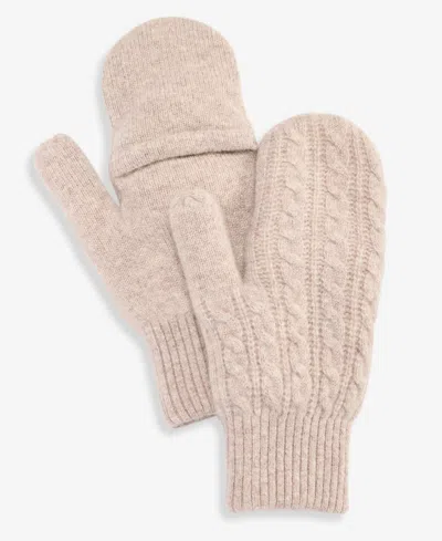 Charter Club Solid Cashmere Nordic Mittens, Macy's Exclusive In Brown