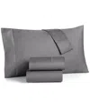 Charter Club Solid Extra Deep Pocket 550 Thread Count 100% Cotton 4-pc. Sheet Set, California King, Exclusively A In Stone