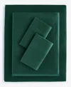 Charter Club Solid Flannel Cotton 4-pc. Sheet Set, King, Exclusively At Macy's In Green