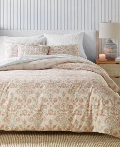 Charter Club Sorrento Duvet Cover Set Exclusively At Macys In Pink