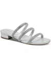 Charter Club Sunnyy Womens Rhinestone Glitter Slide Sandals In Multi