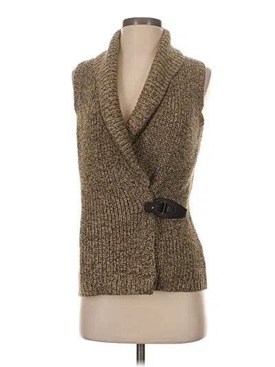 Pre-owned Charter Club Sweater Vest In Brown
